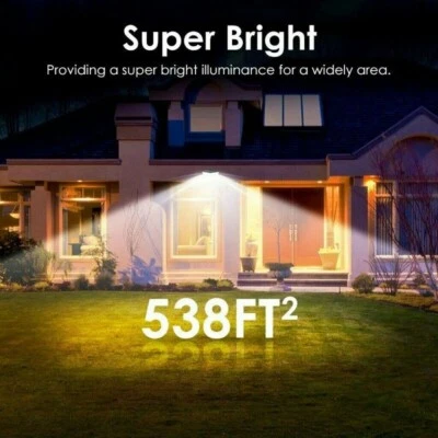 FINDTOPS Waterproof 100 LED Solar Powered Light Outdoor PIR Motion Sensor Garden