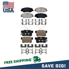 Front & Rear Ceramic Brake Pads for 2005 2006 2012 - 2016 Honda CR-V