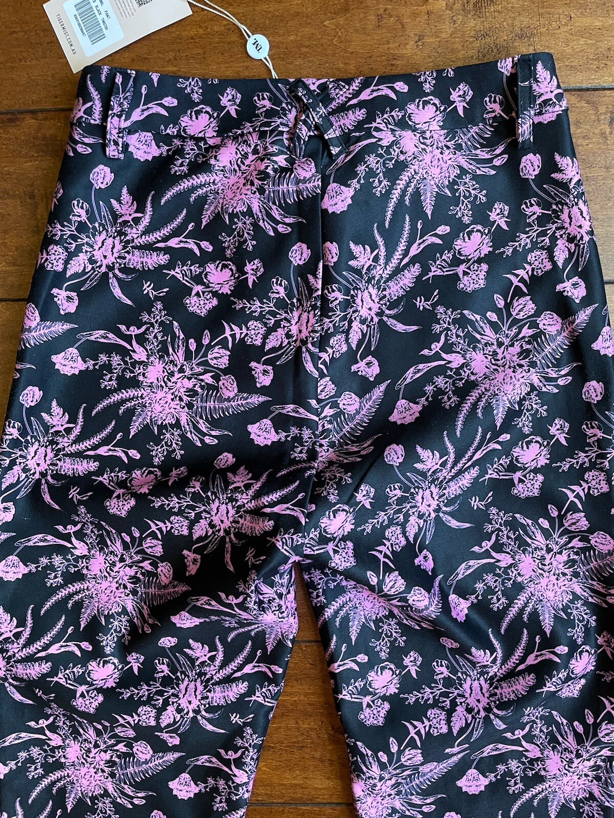 NWT Tiger Mist High Waist Retro 70’s Flare Stretch Pants Floral Disco ...