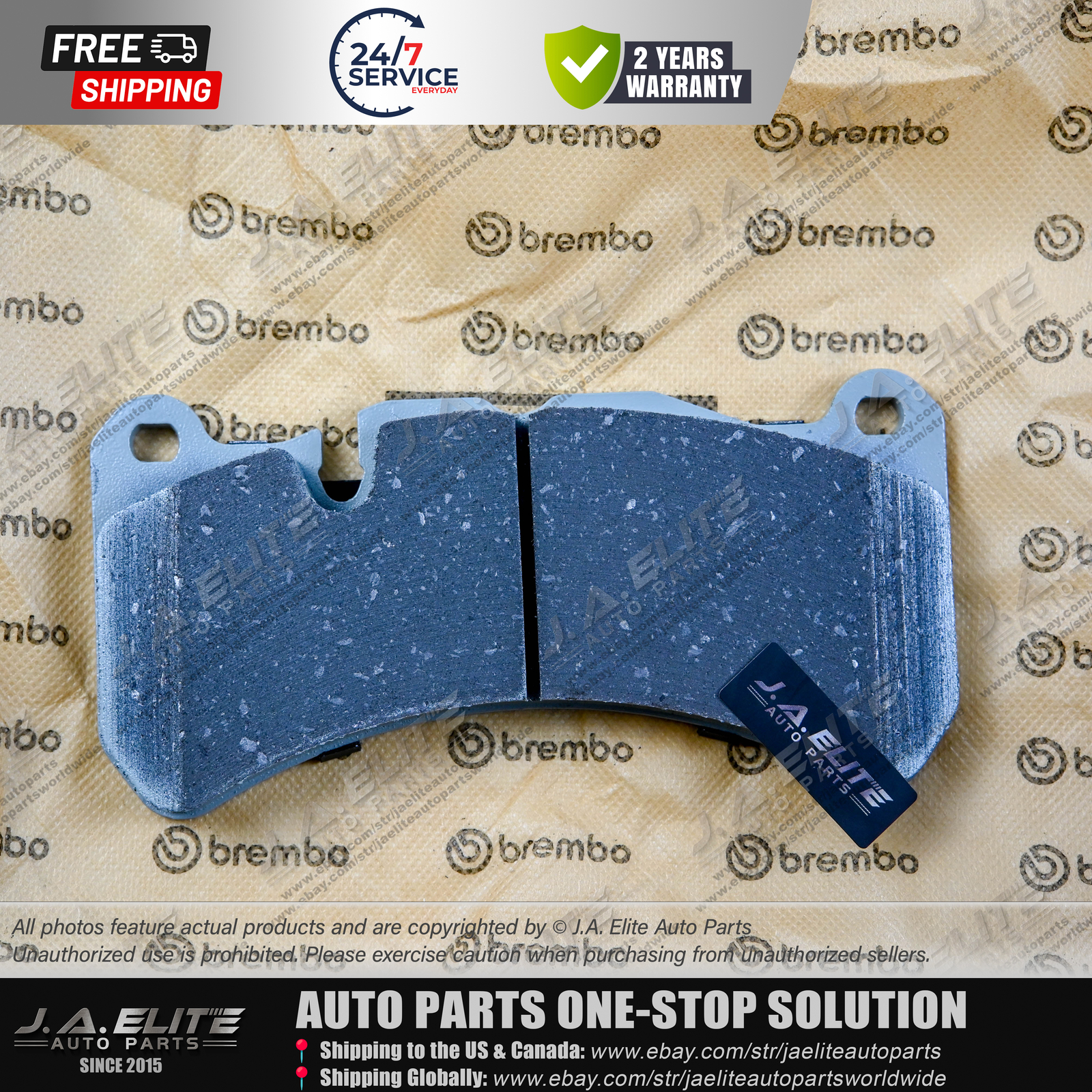 Genuine Brembo Front Brake Pads for Maserati Quattroporte GC GT 4.7L, 673010328