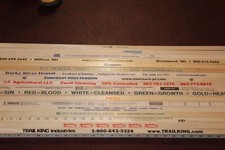 18 SQUARE Yardstick Wood Wooden Ruler Lot Advertising Sign Color Art Craft Hobby