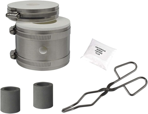 Basic Tabletop Mini PRO Kiln Propane Metal Melting Furnace Set - Melts Gold, Sil