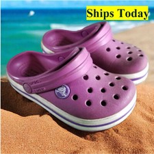 Crocs Classic Youth Size 8 Purple Comfort Shoes 11320