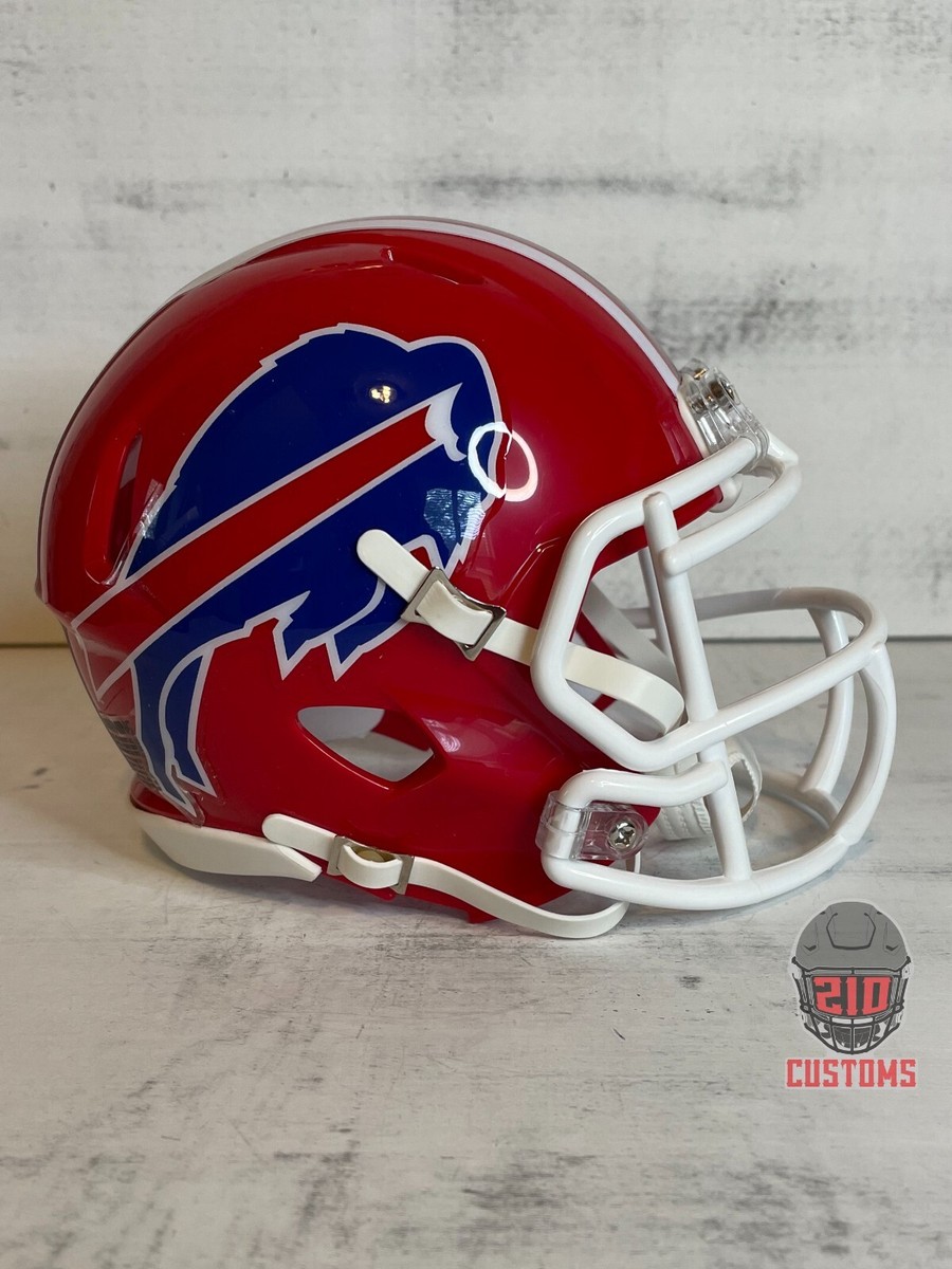 buffalo bills mini football helmet in original riddell Buffalo Bills (1987-2001) Authentic Riddell Speed Mini Helmet