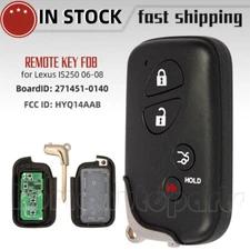 Remote Black 4-Button Car Key Fob for 2006 2007 2008 Lexus IS250 ES350 HYQ14AAB