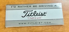 TITLEIST Golf "I'd Rather Be Driving A Titleist" Sealed 25 naklejek na zderzak