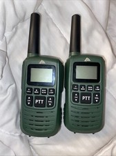 2 Ozark Trail Green IPX4 Weatherproof Walkie Talkie Radio - Tested And Working