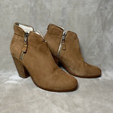 Rag Bone New York Margot Boots Tan Camel Suede Ankle Boots Chunky Size 37