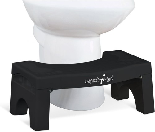 7” Foldable Toilet Stool - Compact Squatting Stool for Healthier Bowel Movements - Picture 3 of 10