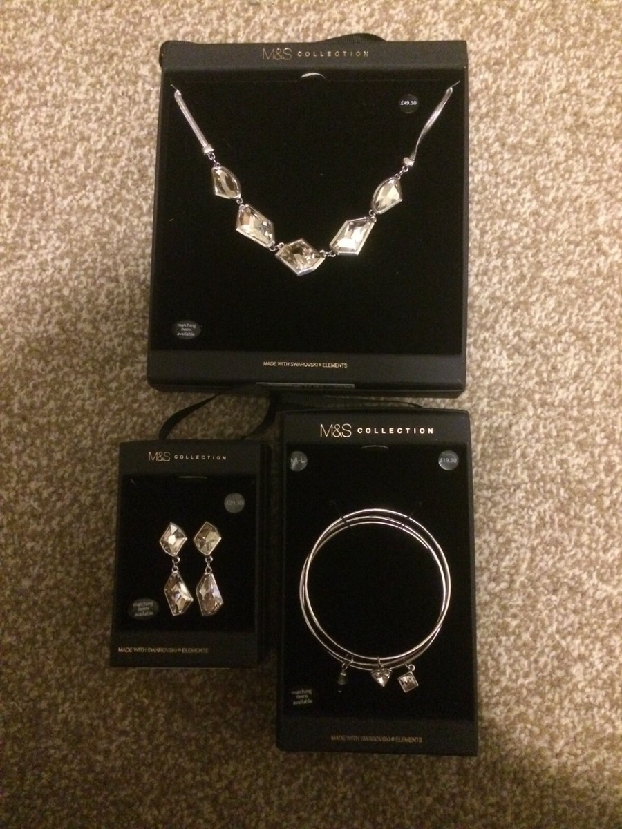 M&S Marks Spencer Luxury Collection Necklace bracelet Earrings