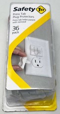 36-Pack Safety 1st Press Tab Plug Protectors Baby-Proof Electrical Outlets