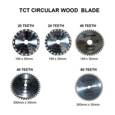 Circular Saw Blades TCT Medium Fine Coarse Dewalt Makita Ryobi Bosch All Sizes