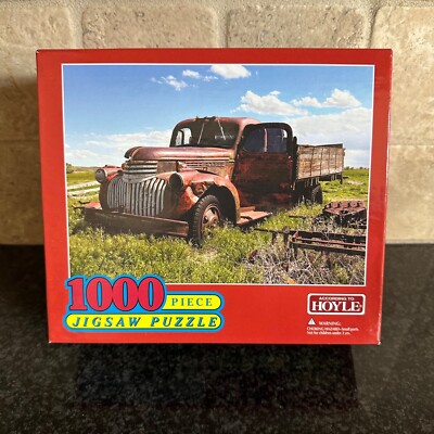NEW HOYLE 1,000 pc Piece Abandoned Vtg Farm Pick Up Truck Jigsaw Puzzle SEALED