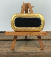 Vintage Oval Charles Revson Powder Puff Compact Mirror Switzerland