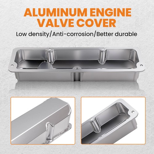 Valve Covers - 3 7/8" Tall w/ Bolts For Ford FE 390 406 427 428 Stain Oxidation - Picture 2 of 12