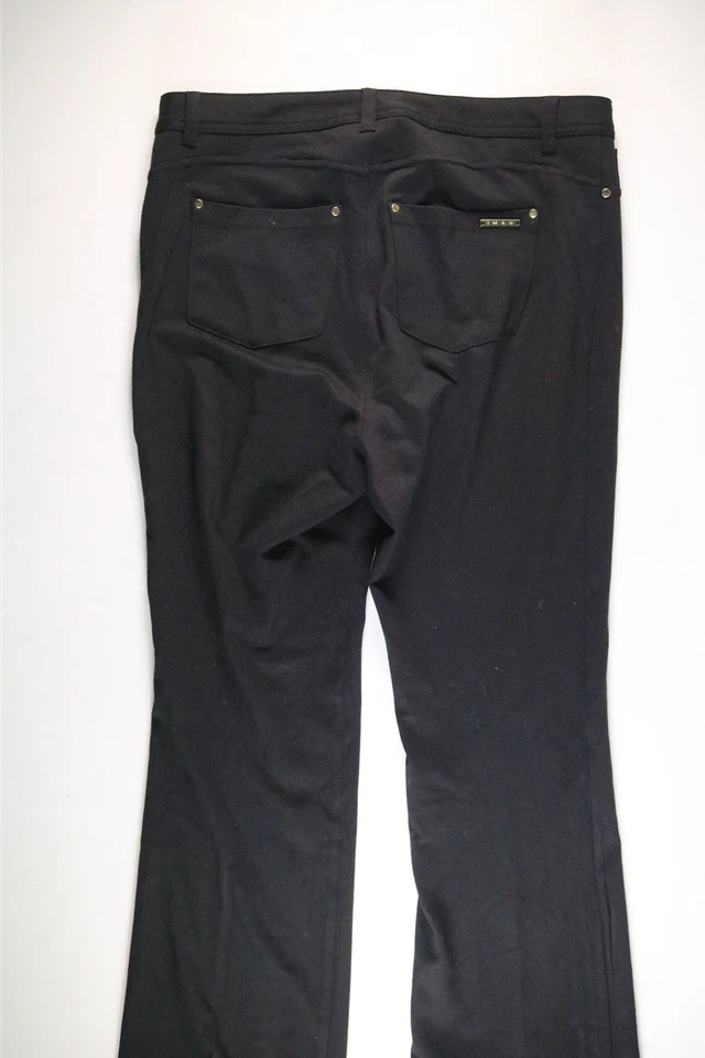 Pantalones informales negros IMAN para mujer talla 12 usados en excelente estado Foto 2 de 4