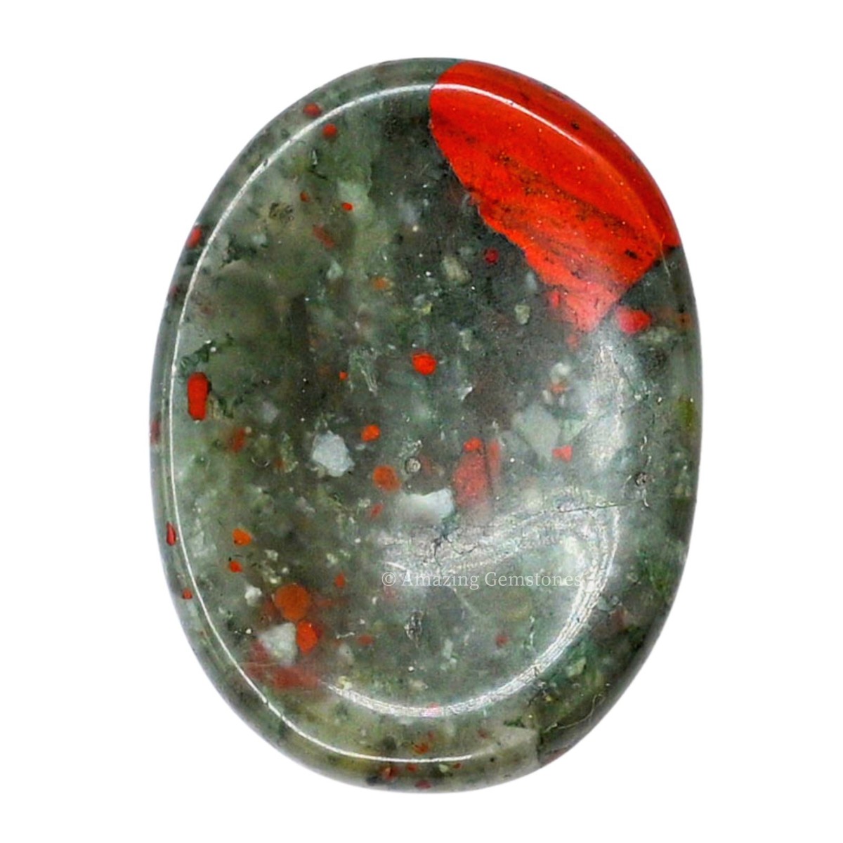 African Bloodstone Thumb Worry Stone | eBay