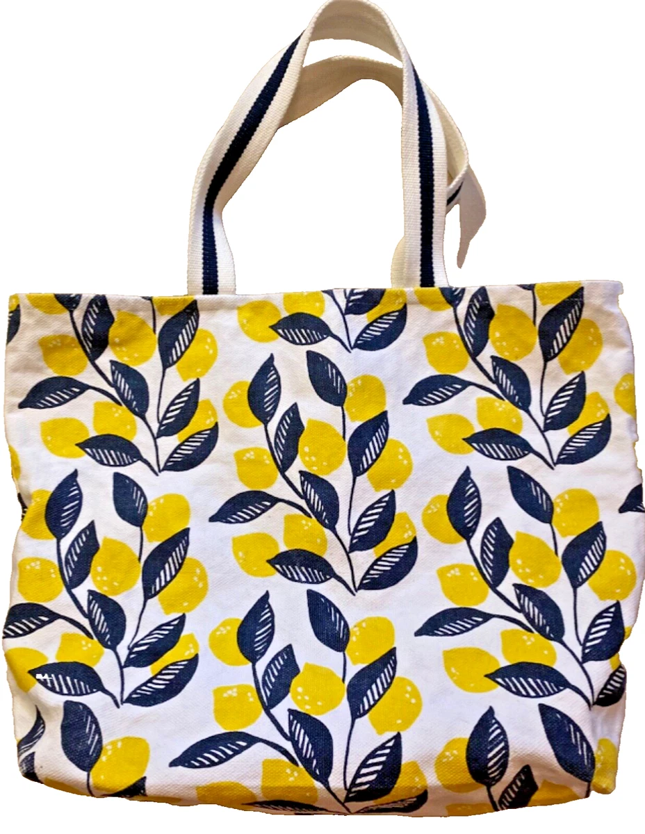 Lemon Print Canvas Tote Bag Large One Kings Lane Open House