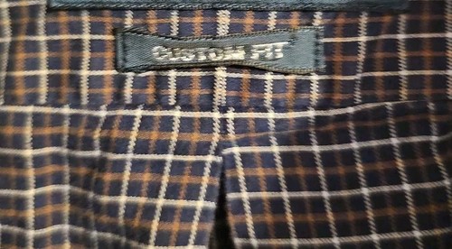 Ralph Lauren Mens Shirt Dark Blue Extra Large Check Button Down Long Sleeve - Picture 2 of 4