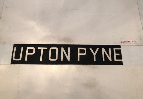 Devon Tiverton 212 Area Vintage Linen Bus Blind 1960’s 31"- Upton Pyne - Foto 1 di 6