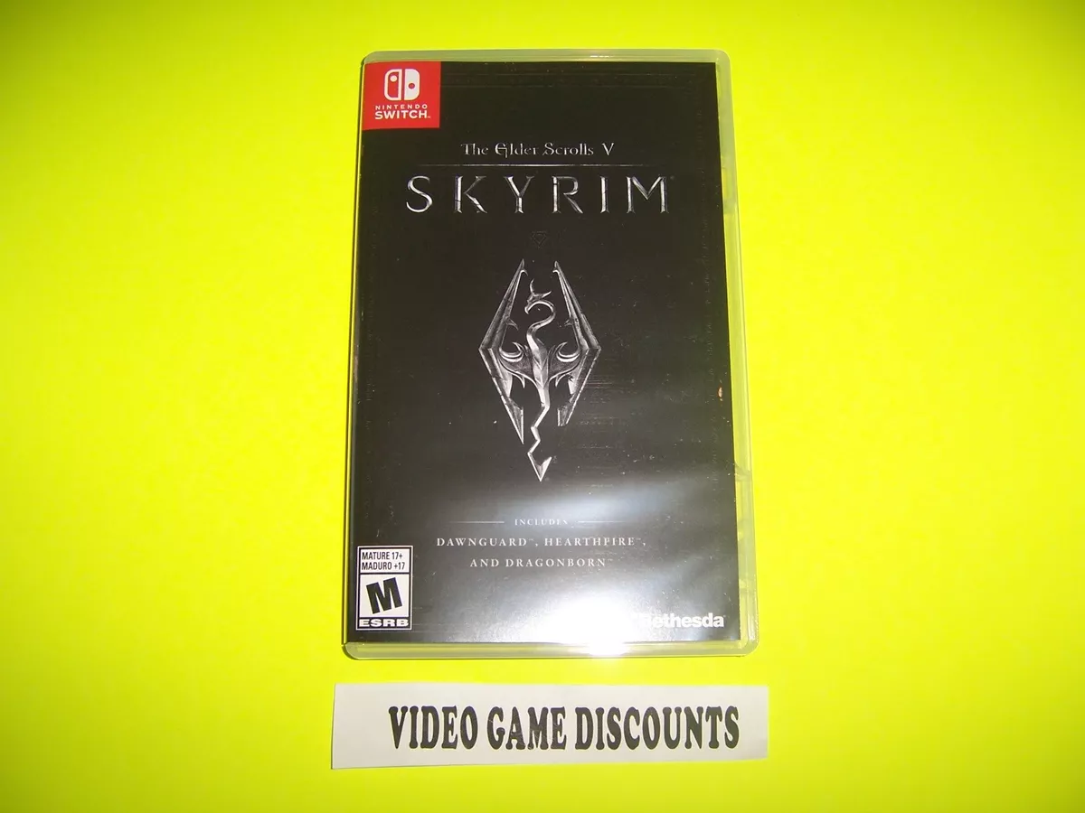 Original Box Case Replacement Nintendo Switch The Elder Scrolls V Skyrim 5  Five