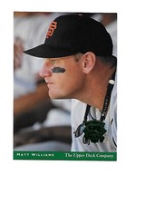 1994 UPPER DECK All-Star Jumbo 4 X 6  #6 MATT WILLIAMS (Giants)