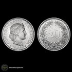 1988-B Switzerland 20 Rappen World Coin Km#29a