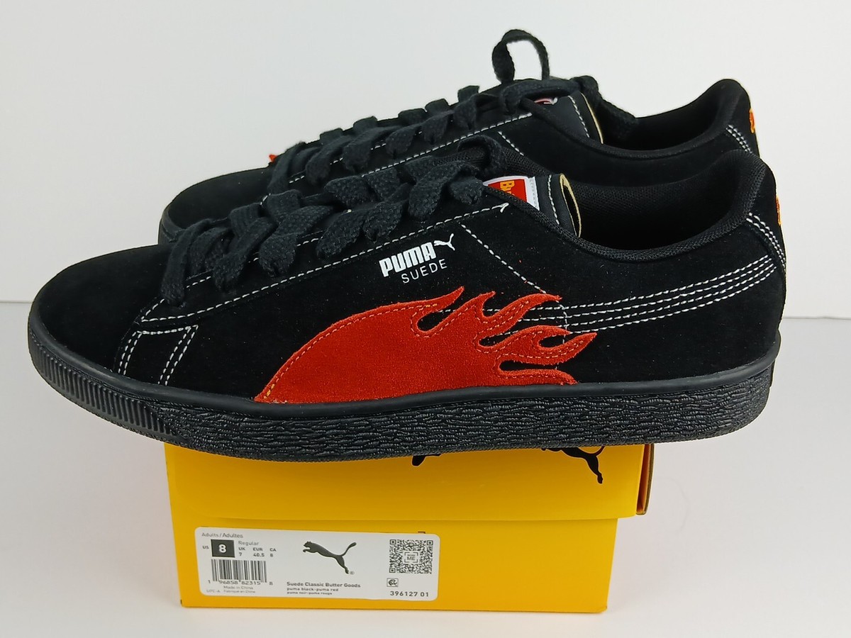 Puma Suede Classic Butter Goods Mens Shoes Size 8 Puma Black Suede