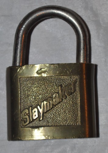 Vintage SLAYMAKER rostfreies Vorhängeschloss, ohne Schlüssel  - Bild 1 von 2
