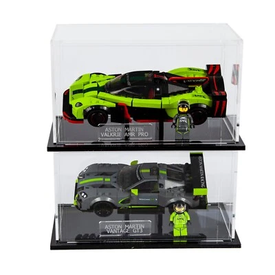 Stapelbare Acryl Vitrine für Lego Speed Champions
