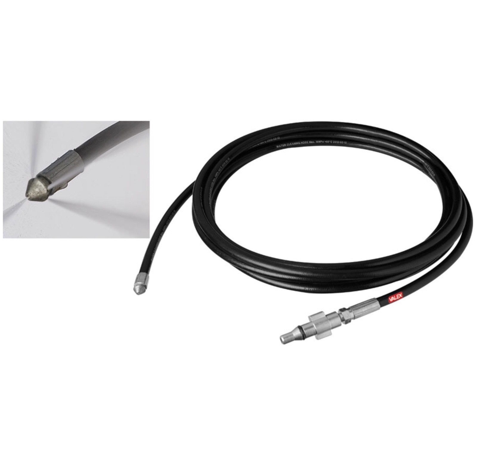 Tubo Sturatubi Valex 1520109 per Idropulitrice 15m - Ricambio Originale