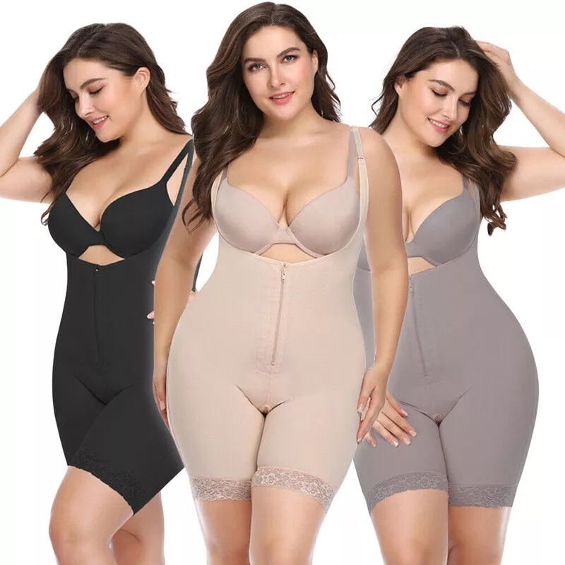 Plus Size Underbust Full Body Shaper Women Compression Waist Trainer  Shapewear