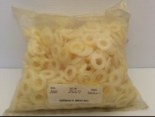 HERMAN H. SMITH 2667 WASHERS WHITE PLASTIC 3/8" x 3/4" x 3/32" (QTY OF 1000) NIB