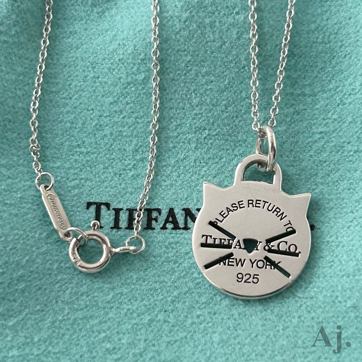 TIFFANY&Co. Necklace Pendant Return to Cat | eBay