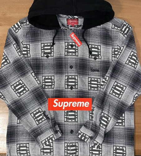 Supreme Hooded Shadow Plaid Shirt FW20 