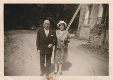 B2-  Foto Photo Fotografia Anni 40 - Coppia Uomo Donna Auto