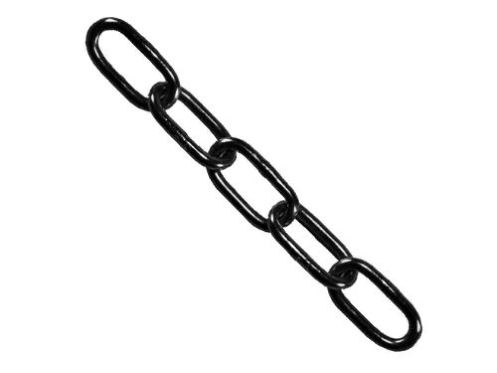 (TG. 5.0mm x 2.5m) Faithfull, Catena laccata, colore: Nero 5,0 mm x 2,5 m - FAIC