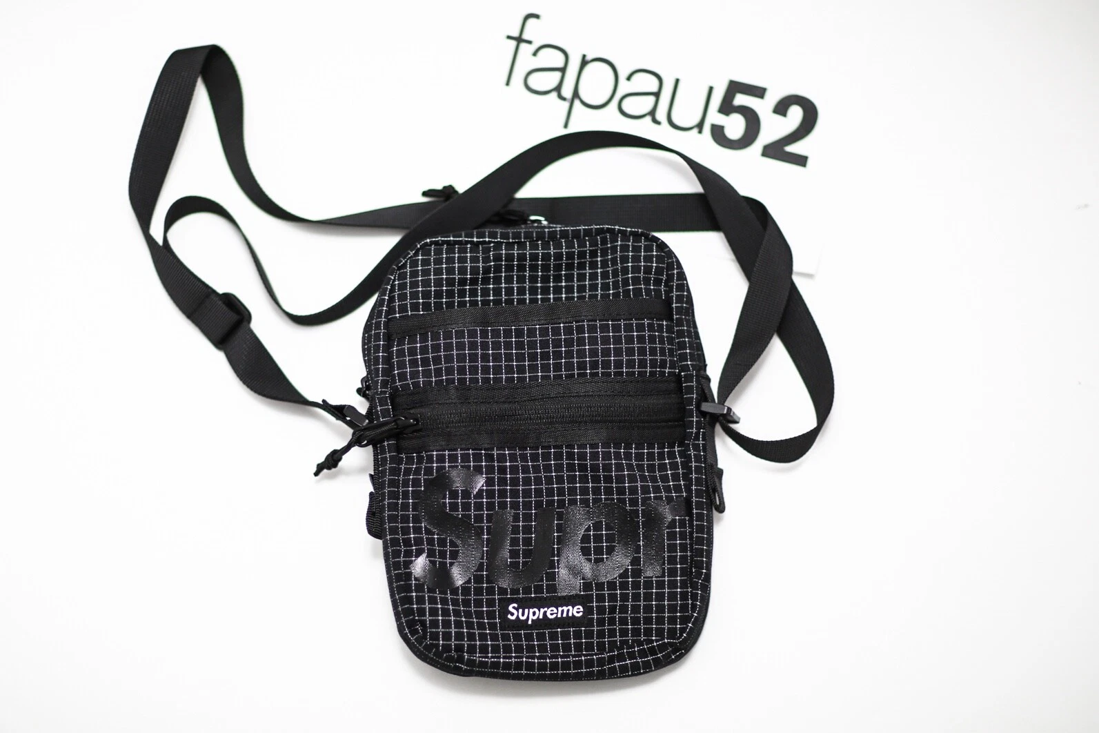 Sac de terrain Supreme 3M noir réfléchissant SS24