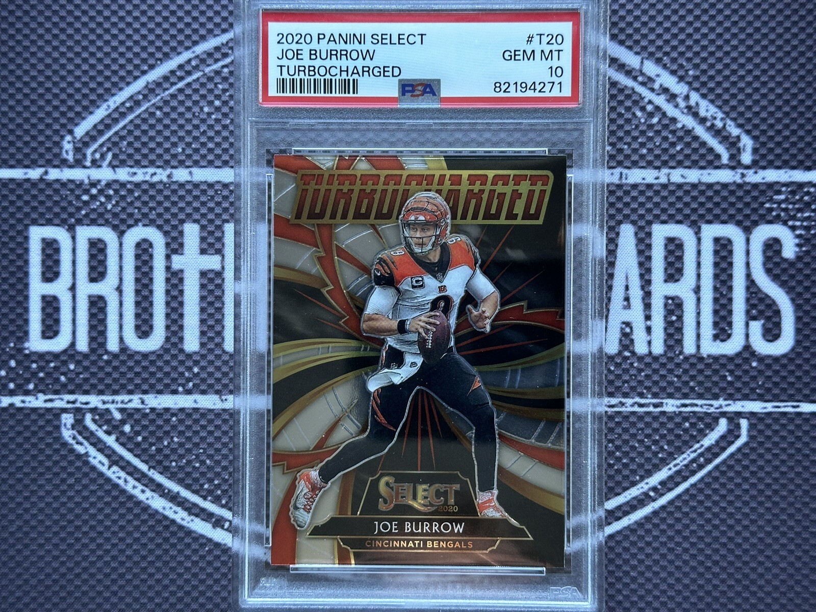 Joe Burrow Rookie Turbocharged PSA 10 2020 Select Bengals D
