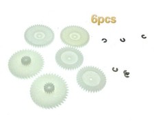 6pcs Helical gear for Philips radio tape recorder D8303 D8403