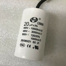 CBB60 Motor Start Capacitor 20MFD 20uF 450VAC 450V HVAC Capacitor 45mm 70mm