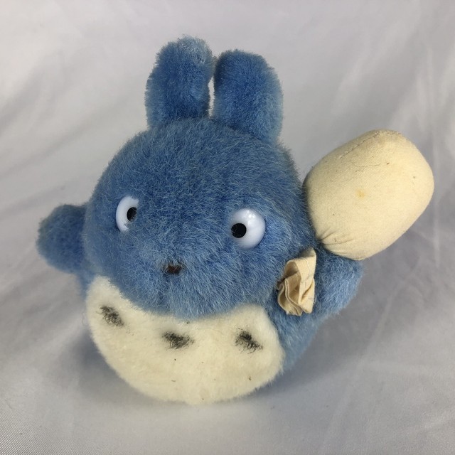 Vintage Blue Totoro Stuffed Toy Plushie/Rare Original Japanese Version/5 1/2
