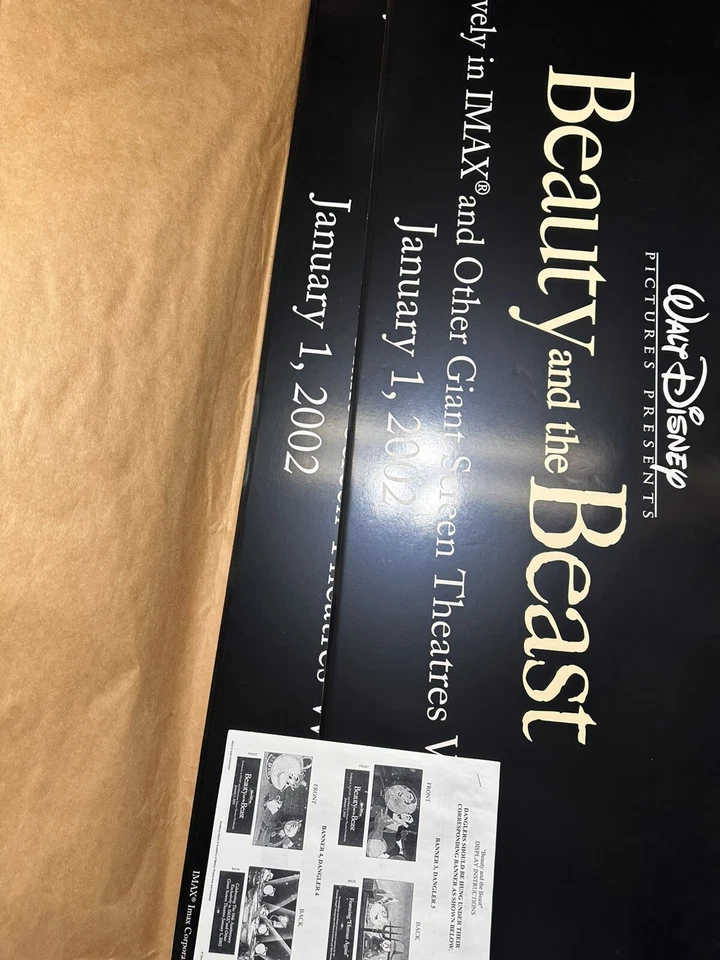 2 Beauty and the Beast Foam Movie Display IMAX 2002 Disney - Very Rare, Photos! - Image 4 of 4