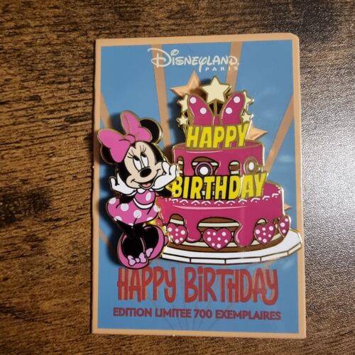 Disneyland Paris Happy Birthday Cake Gateau Limited Edition Disney Pin DLP LE700 - Picture 5 of 16