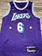 NWOT Lebron James LA Lakers Nike Swingman City Edition Jersey Size Youth M 10-12