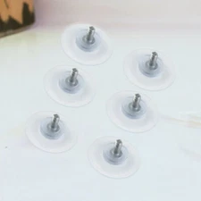 6 Pcs Glass Suction Cups PVC Transparent Anti Collision Furniture Hanger Pads
