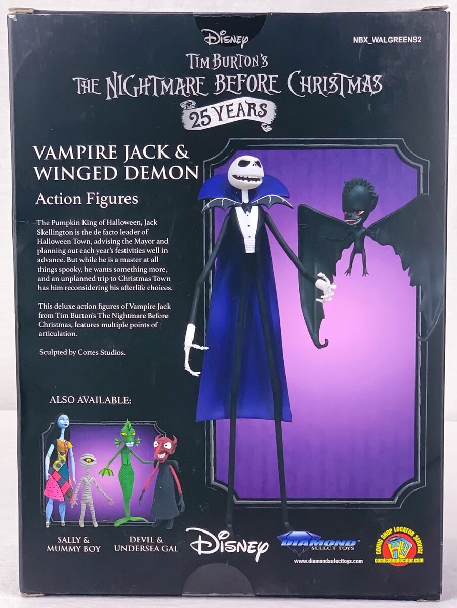 Nightmare Before Christmas 25 Year Vampire Jack & Winged Nightmare Before Christmas 25 Year Vampire Jack & Winged