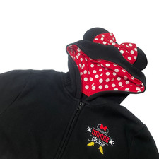 Disney Parks Large Minnie Mouse Zip Up Hoodie
