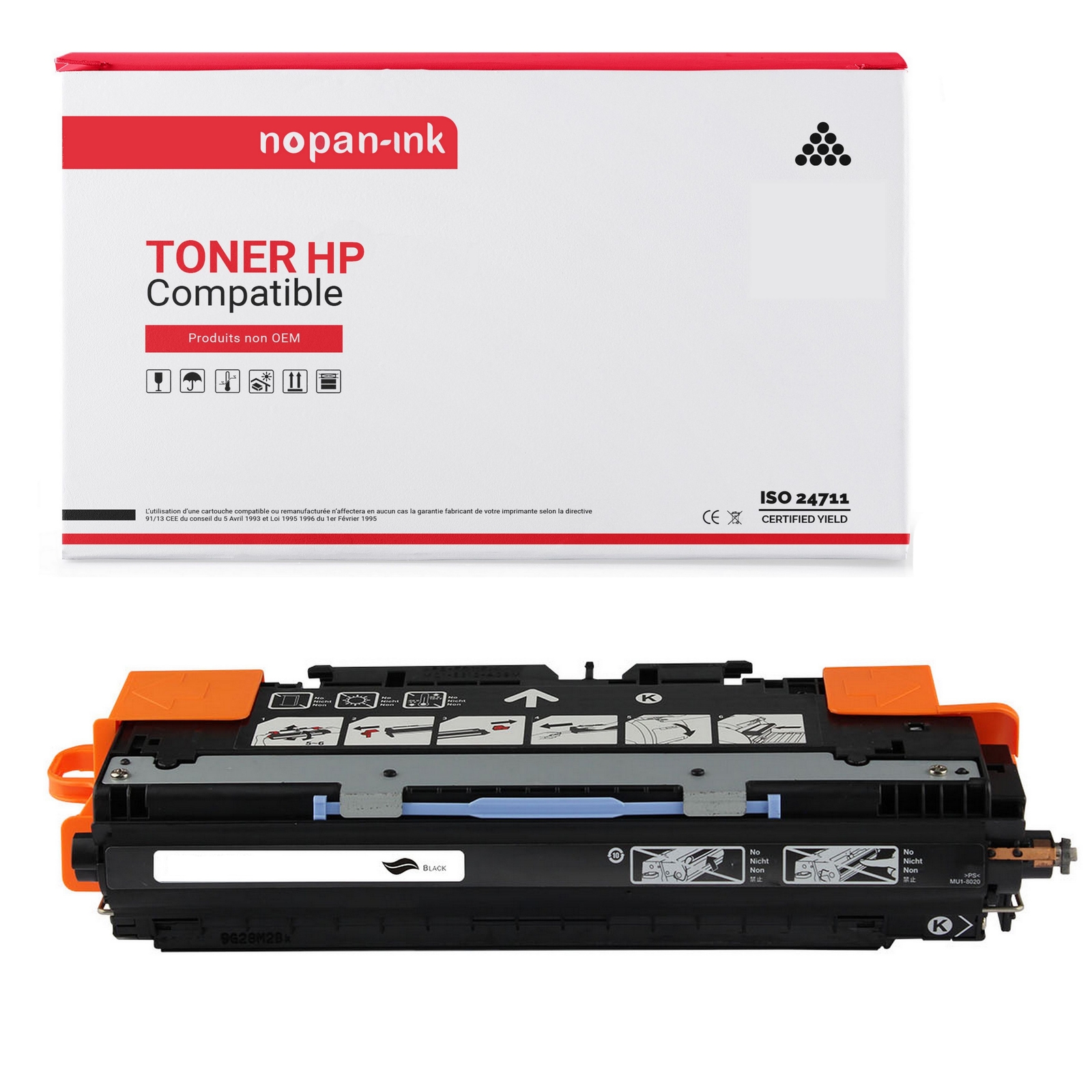 Toner Q2670A 308A noir compatible HP pour rapports et factures