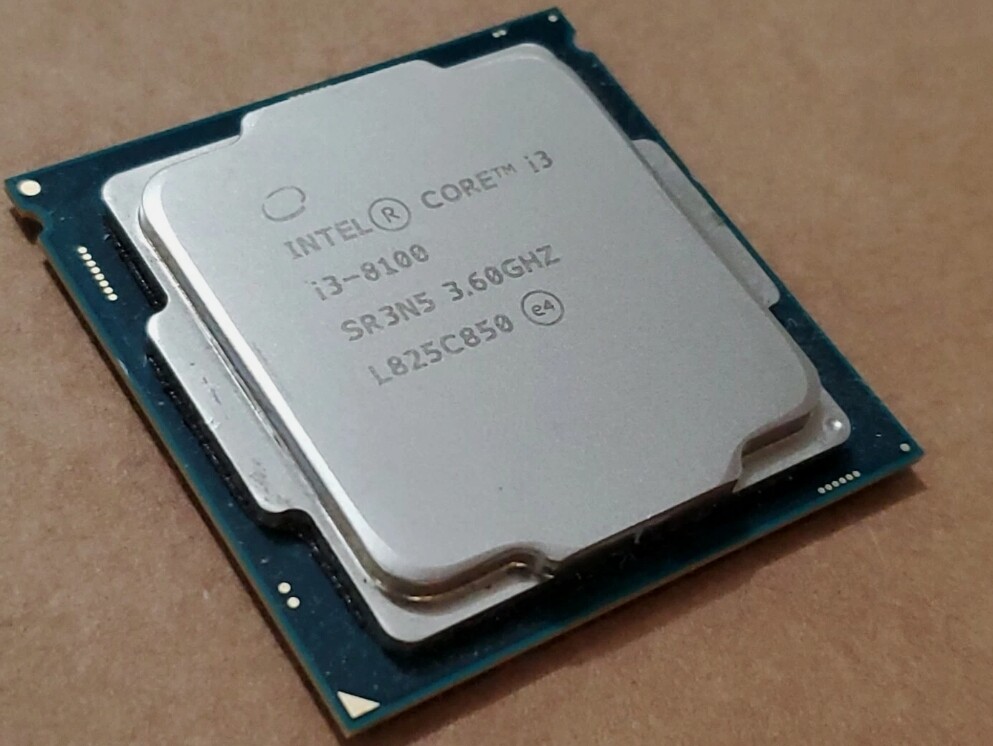 Intel Core i3-8100 SR3N5 CPU Processor 3.6GHz Quad-Core LGA1151